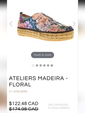 EUC Espadrilles Ateliers Sz EUR 37 Made In Spain
